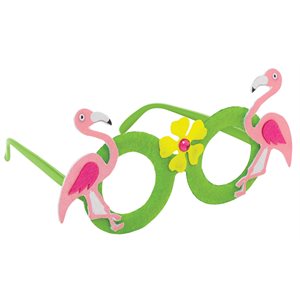 Flamingo foam glasses 