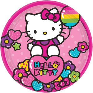 Hello Kitty plates 7in 8pcs