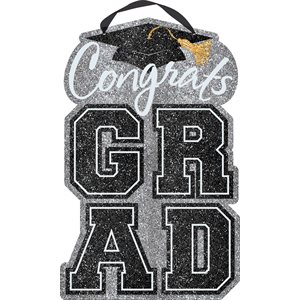 Congrats Grad glitter sign