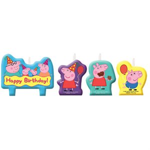 Peppa Pig b-day candle set 4pcs