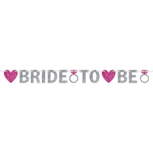 Bride to Be glitter jointed letter banner