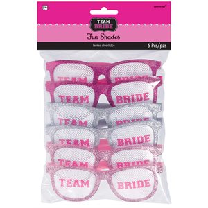 Team Bride fun shades 6pcs