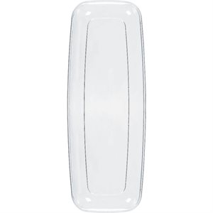 Clear plastic serving tray 6.5x17.5in