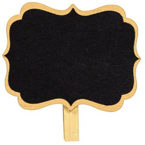 Blackboard labels with clothespin 8pcs