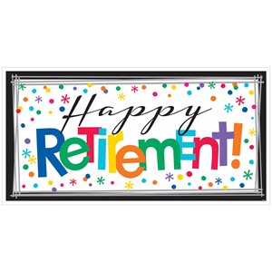 Happy Retirement giant banner