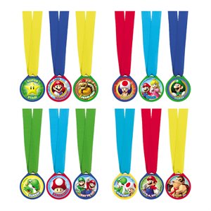 12 médailles Super Mario