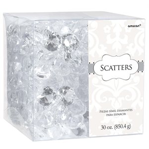 Clear gem scatters 30oz