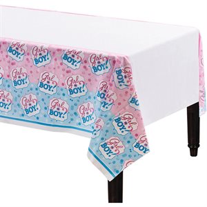 Girl or Boy plastic table cover