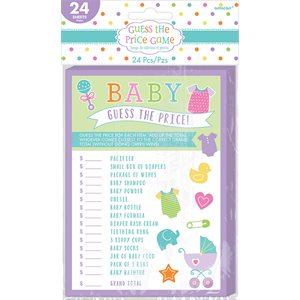 Baby Shower guess the price game 24pcs