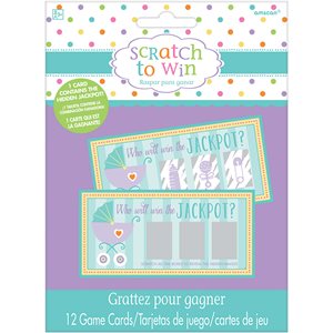 Baby Shower scratch to win cards 12pcs