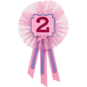 2nd b-day pink award ribbon