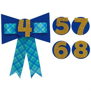 Blue add-an-age award ribbon