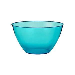 Caribbean blue plastic bowl 24oz