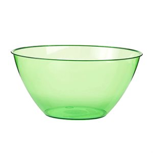 Lime green plastic bowl 1.8L