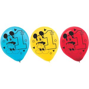 Mickey’s Fun To Be One latex balloons 12in 15pcs