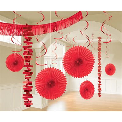 Red decorating kit 18pcs