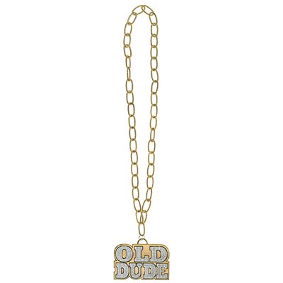 Old dude gold necklace