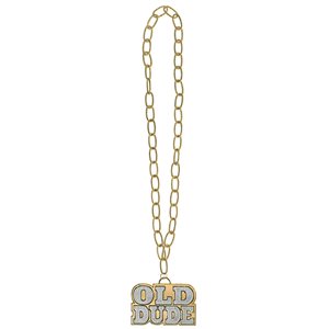 Old dude gold necklace