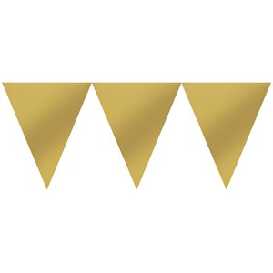 Gold pennant banner