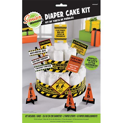 Senior person diaper cake kit 13pcs