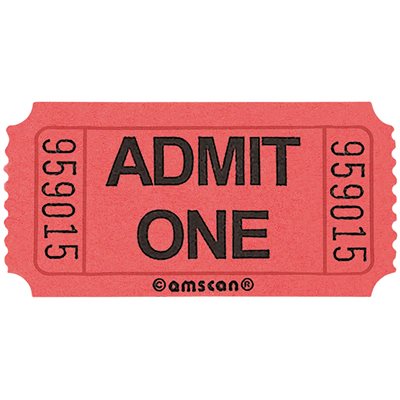 Red ticket roll 2000pcs