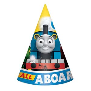 8 chapeaux de fête Thomas le Train
