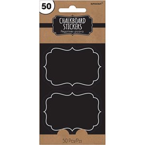 Chalkboard paper stickers 50pcs