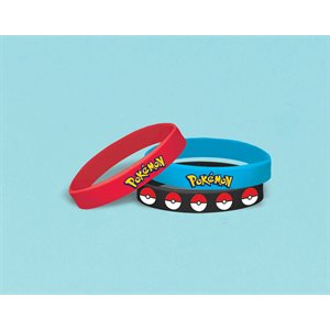 6 bracelets en silicone Pokémon