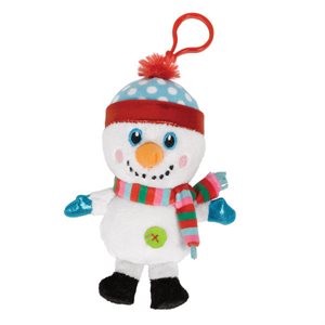 Snowman plush keychain 5.5in