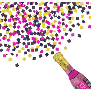 Bachelorette bottle confetti glitter popper 6.25in