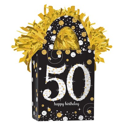 50th Sparkling Celebration balloon weight