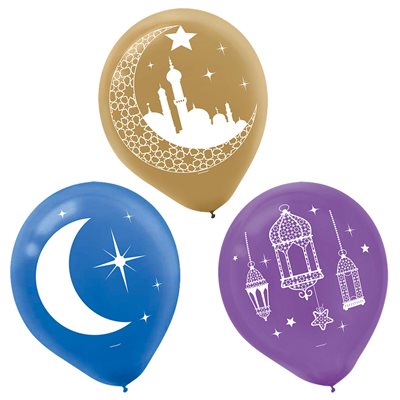 Eid Celebration latex balloons 12in 15pcs