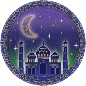 Eid Celebration plates 7in 8pcs