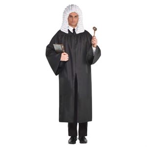 Adult black judge robe STD