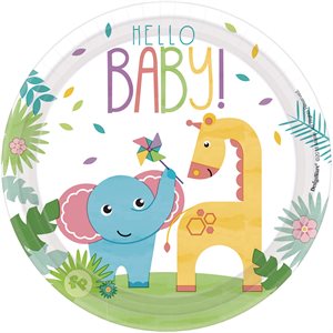 Fisher Price hello baby plates 7in 8pcs