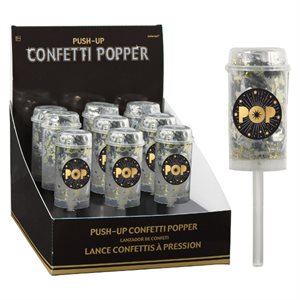 New Year push pop confetti popper