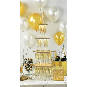 Gold champagne tower kit