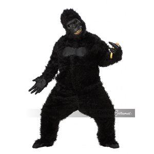 Adult ape costume with ani-motion mask STD