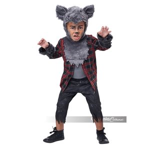 Costume de garçon loup-garou bambin Moyen