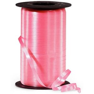 Bright pink curling ribbon 500yds