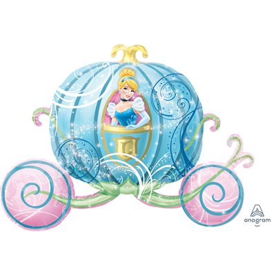 Ballon métallique supershape carosse princesse Cendrillon