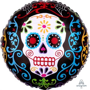 Day of the dead std foil balloon
