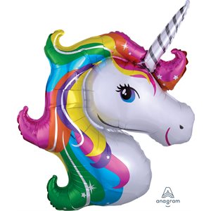 Rainbow Unicorn supershape foil balloon
