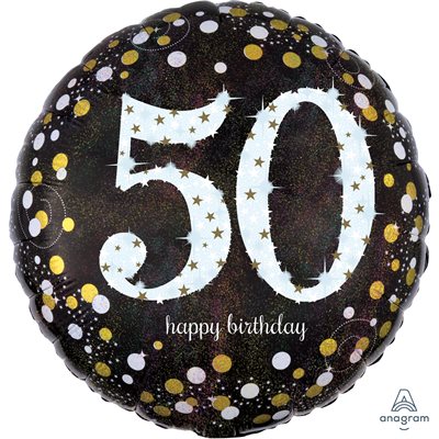 50th Sparkling Celebration std foil balloon