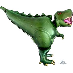 Green T-Rex ultrashape foil balloon