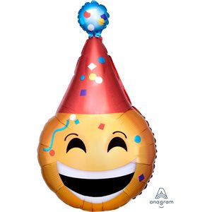 Birthday Emoji junior foil balloon