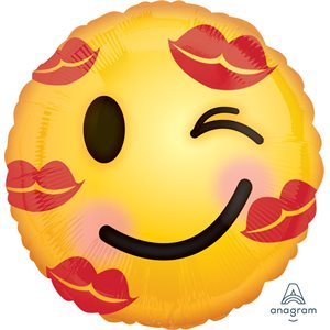 Kissed Emoji std foil balloon