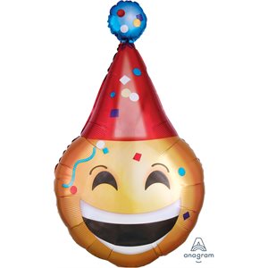Birthday Emoji supershape foil balloon