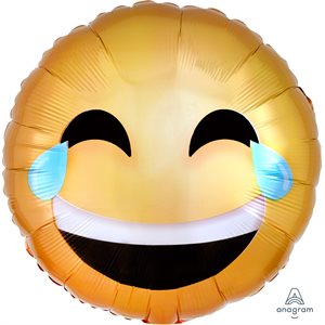 Laughing Emoji std foil balloon