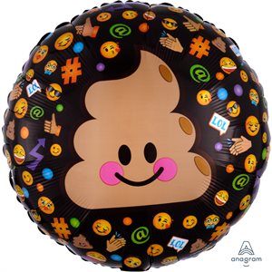 Poop Emoji std foil balloon